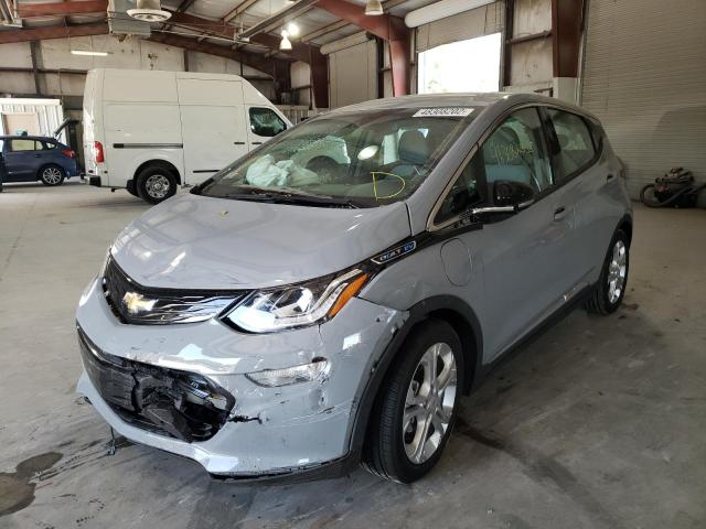 1G1FW6S07L4124104 - 2020 CHEVROLET BOLT EV LT SILVER photo 2