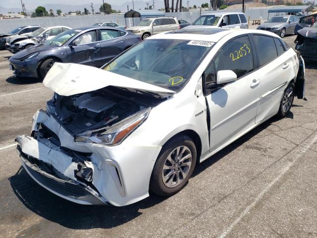 JTDKARFU6L3115516 - 2020 TOYOTA PRIUS L WHITE photo 2