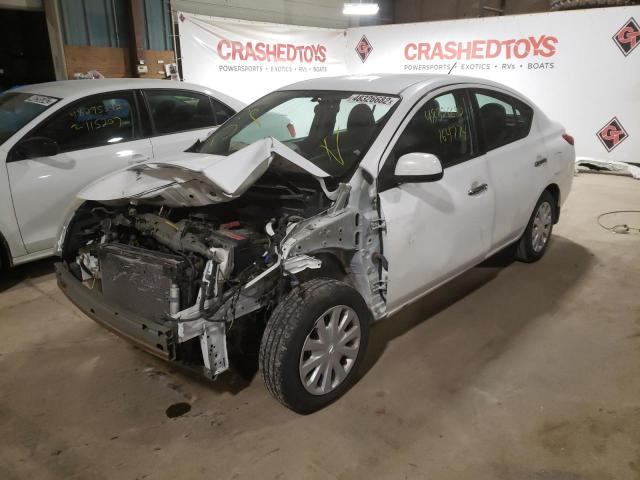 3N1CN7AP2CL895732 - 2012 NISSAN VERSA S WHITE photo 2