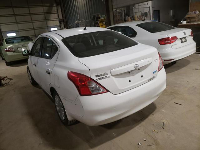 3N1CN7AP2CL895732 - 2012 NISSAN VERSA S WHITE photo 3