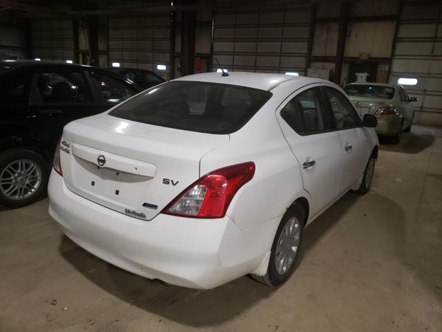 3N1CN7AP2CL895732 - 2012 NISSAN VERSA S WHITE photo 4