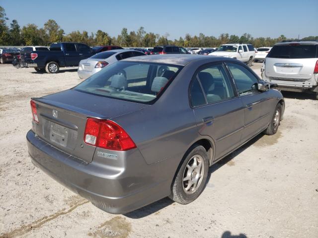 JHMES96675S001317 - 2005 HONDA CIVIC HYBR SILVER photo 4