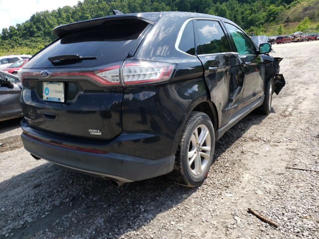 2FMTK3J95FBB42367 - 2015 FORD EDGE SEL BLACK photo 4