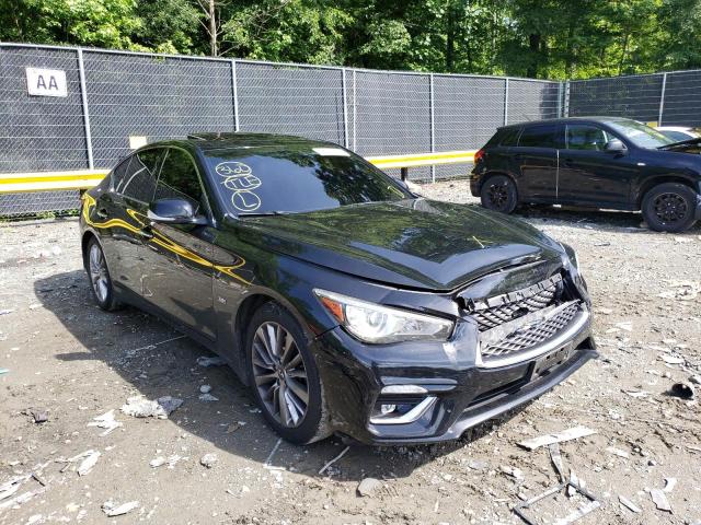 JN1EV7AR6JM434403 - 2018 INFINITI Q50 LUXE BLACK photo 1