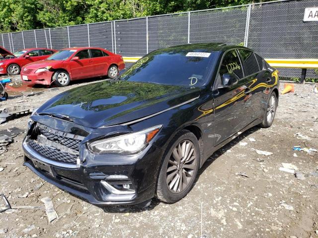 JN1EV7AR6JM434403 - 2018 INFINITI Q50 LUXE BLACK photo 2