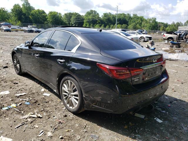 JN1EV7AR6JM434403 - 2018 INFINITI Q50 LUXE BLACK photo 3