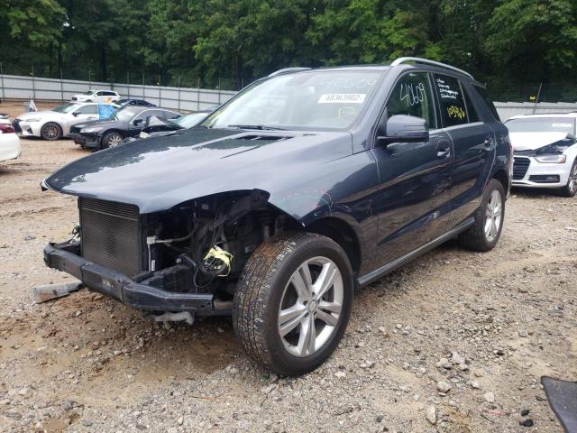 4JGDA5HBXDA203829 - 2013 MERCEDES-BENZ ML 350 4MA BLUE photo 2