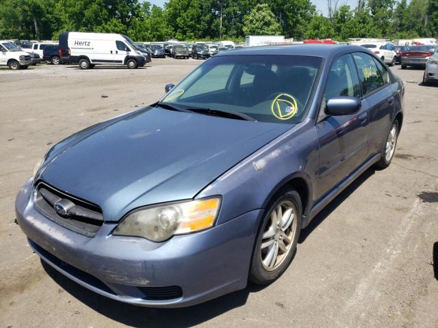 4S3BL616157200972 - 2005 SUBARU LEGACY BLUE photo 2