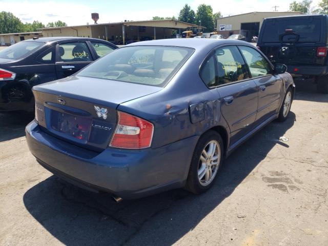 4S3BL616157200972 - 2005 SUBARU LEGACY BLUE photo 4