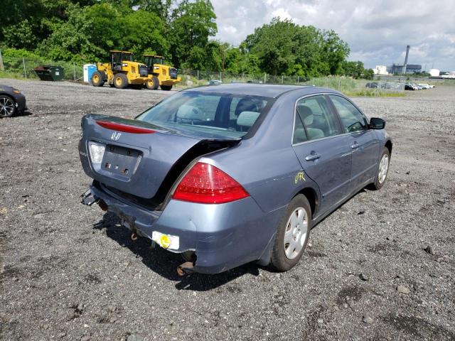 1HGCM56427A053281 - 2007 HONDA ACCORD LX BLUE photo 4