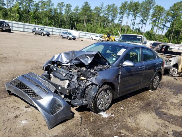 3KPA24AB9KE163388 - 2019 KIA RIO S GRAY photo 2