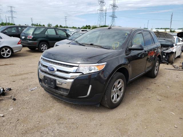 2FMDK3JC2CBA67798 - 2012 FORD EDGE SEL BLACK photo 2