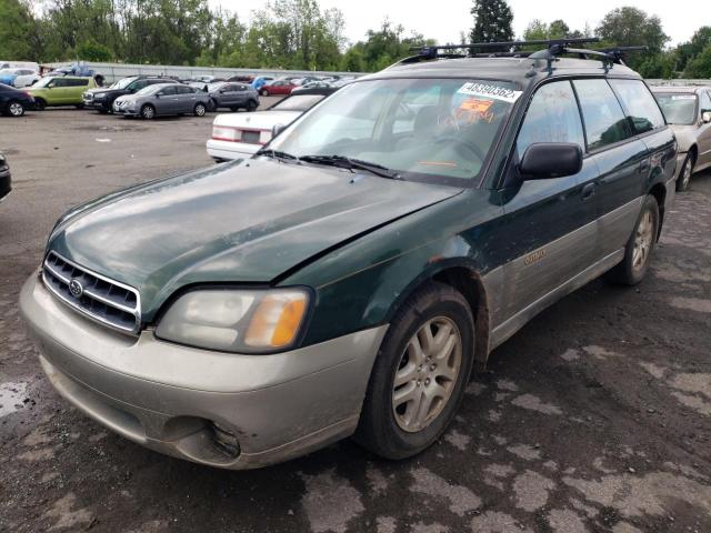 4S3BH675617617661 - 2001 SUBARU LEGACY OUT GREEN photo 2