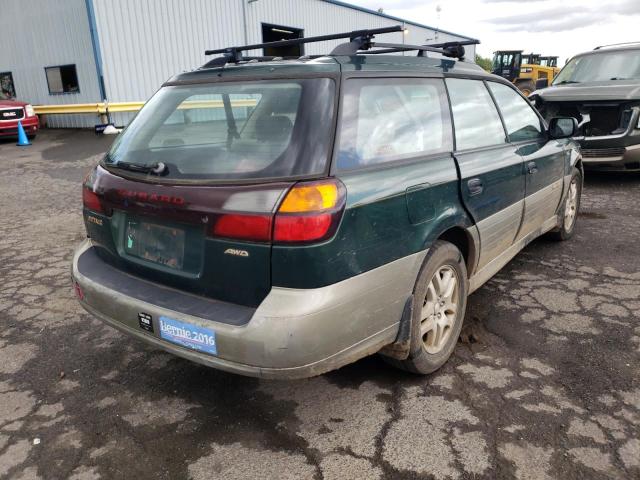 4S3BH675617617661 - 2001 SUBARU LEGACY OUT GREEN photo 4