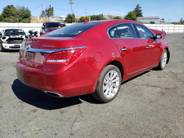 1G4GB5G37EF193477 - 2014 BUICK LACROSSE RED photo 4