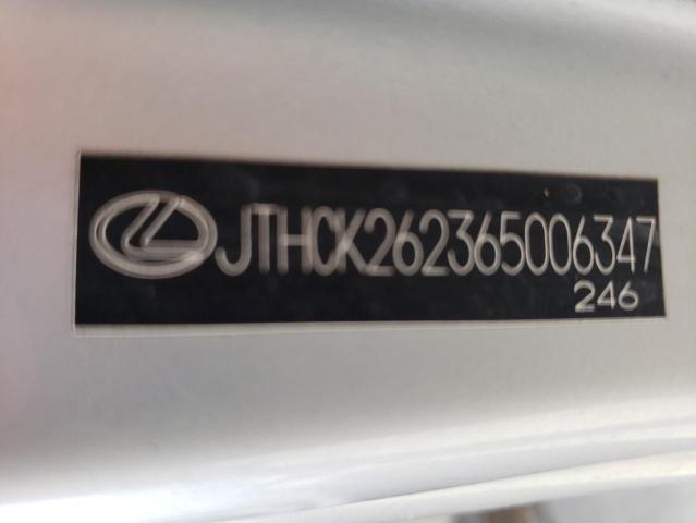 JTHCK262365006347 - 2006 LEXUS IS 250 SILVER photo 10