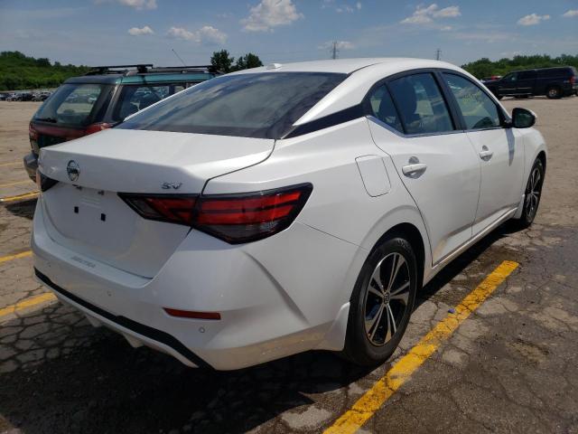 3N1AB8CV9NY226400 - 2022 NISSAN SENTRA SV WHITE photo 4