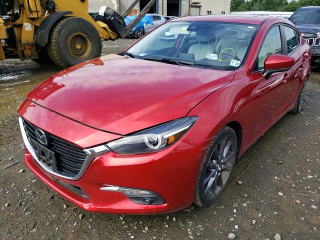 3MZBN1W38JM213503 - 2018 MAZDA 3 GRAND TO RED photo 2