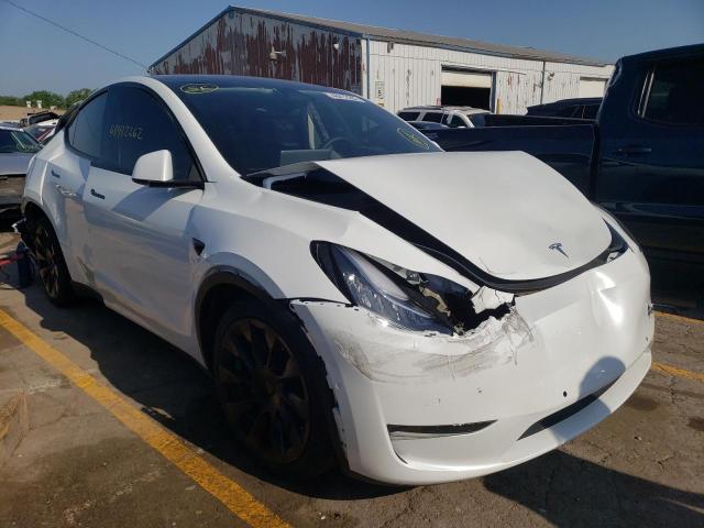 5YJYGDEE6MF080356 - 2021 TESLA MODEL Y WHITE photo 1