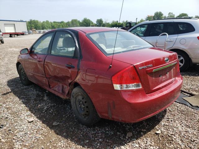 KNAFE222195660079 - 2009 KIA SPECTRA EX RED photo 3