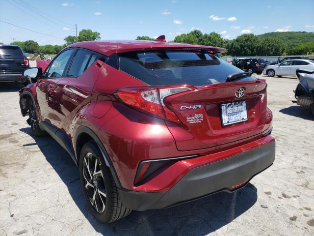 NMTKHMBX0JR010589 - 2018 TOYOTA C-HR BURGUNDY photo 3