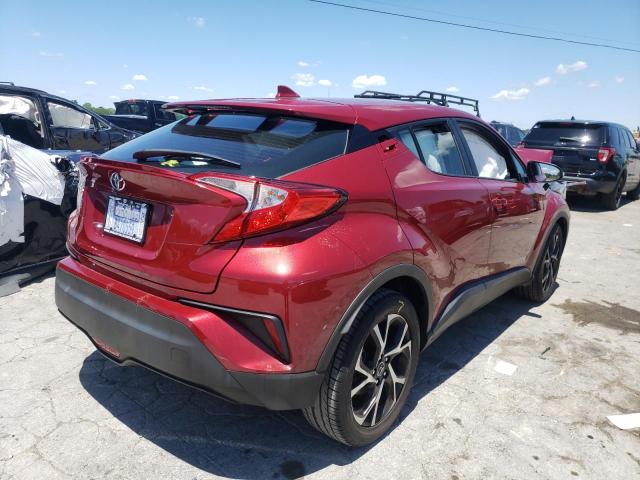 NMTKHMBX0JR010589 - 2018 TOYOTA C-HR BURGUNDY photo 4