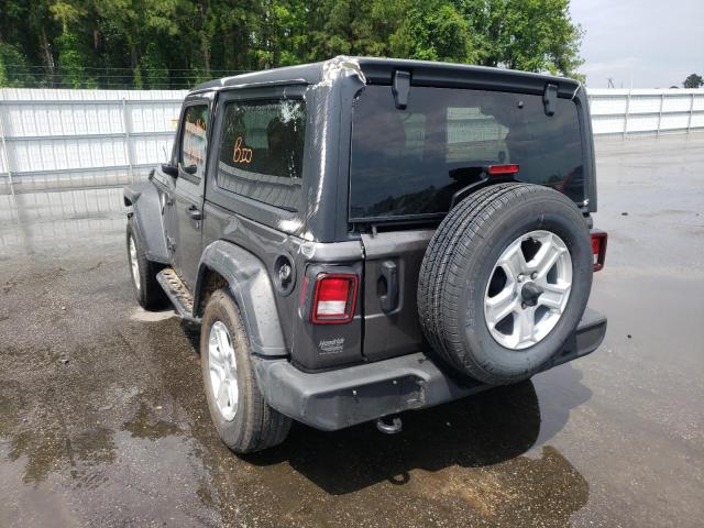 1C4GJXAN8MW757312 - 2021 JEEP WRANGLER S GRAY photo 3
