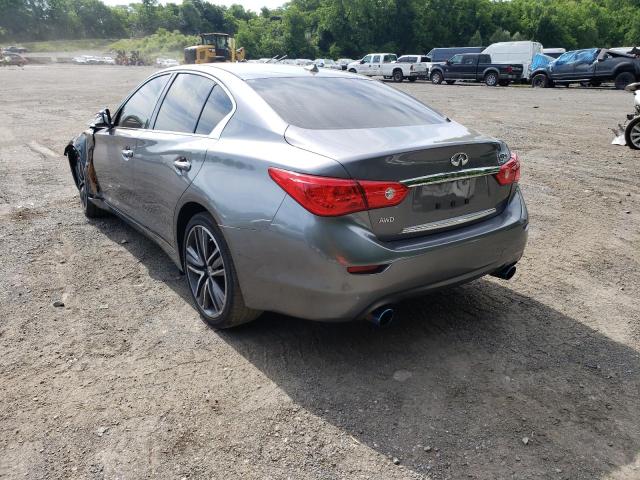 JN1EV7AR0HM833155 - 2017 INFINITI Q50 PREMIU GRAY photo 3