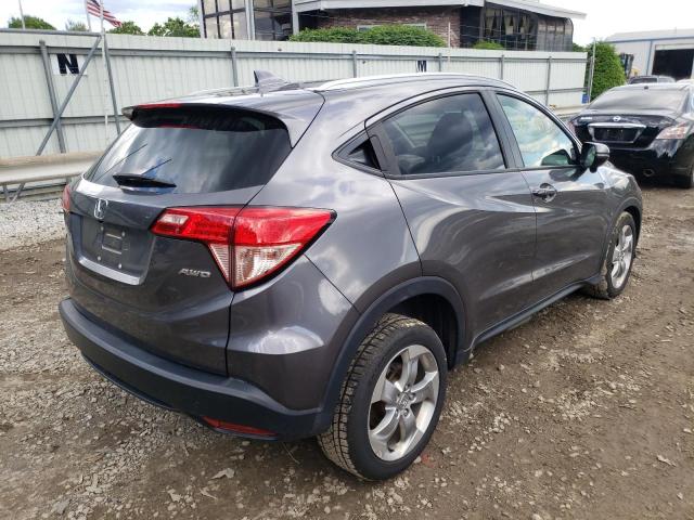 3CZRU6H73HM722128 - 2017 HONDA HR-V EXL GRAY photo 4