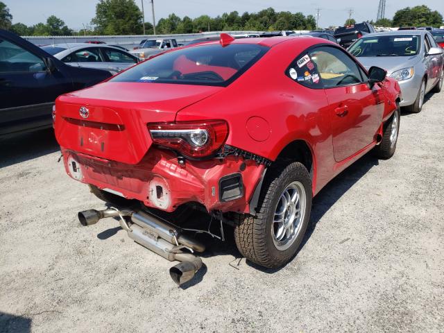 JF1ZNAA10H8700108 - 2017 TOYOTA 86 BASE RED photo 4