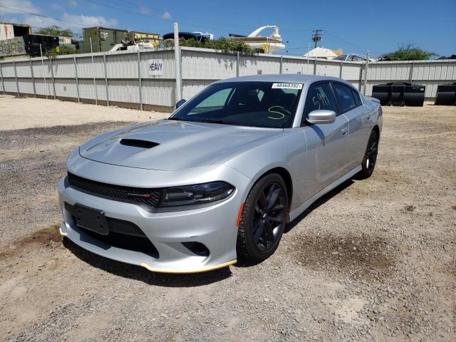 2C3CDXHG8MH569714 - 2021 DODGE CHARGER GT SILVER photo 2