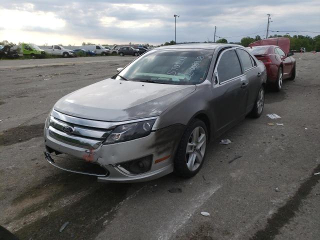 3FAHP0JGXCR272642 - 2012 FORD FUSION SEL GRAY photo 2