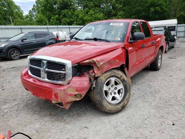 1D7HW48K26S535879 - 2006 DODGE DAKOTA QUA RED photo 9