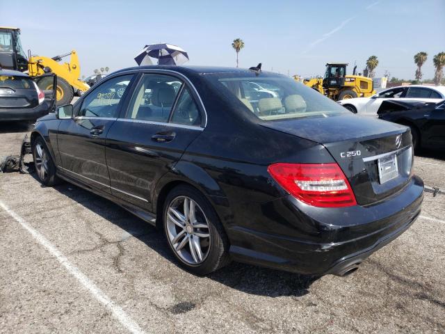 WDDGF4HB0ER316176 - 2014 MERCEDES-BENZ C250 BLACK photo 3