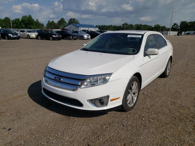 3FAHP0JG9CR319093 - 2012 FORD FUSION SEL WHITE photo 2