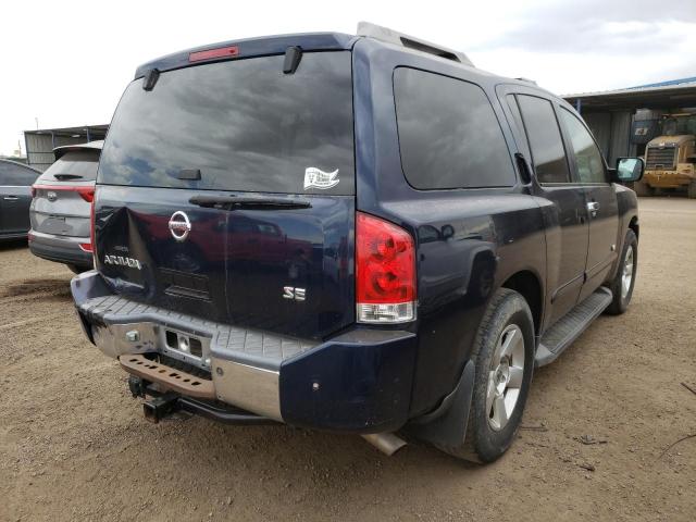 5N1AA08B06N725385 - 2006 NISSAN ARMADA SE BLUE photo 4