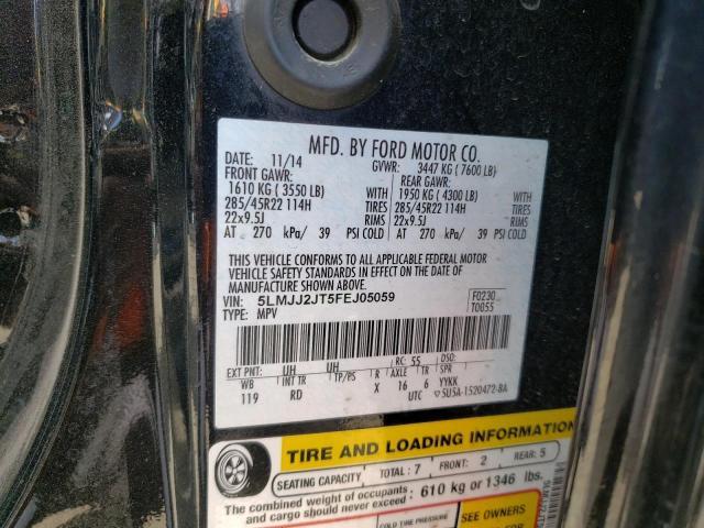 5LMJJ2JT5FEJ05059 - 2015 LINCOLN NAVIGATOR 黑色 照片 10