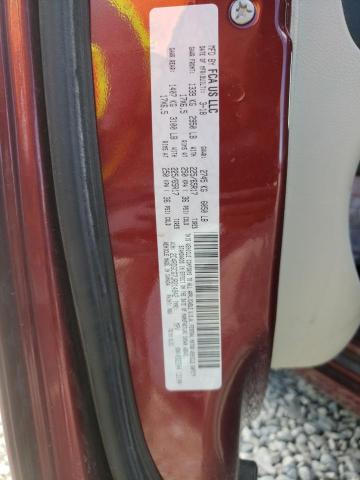 2C4RDGCG7JR214942 - 2018 DODGE GRAND CARA MAROON photo 10