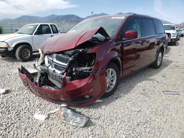 2C4RDGCG7JR214942 - 2018 DODGE GRAND CARA MAROON photo 2