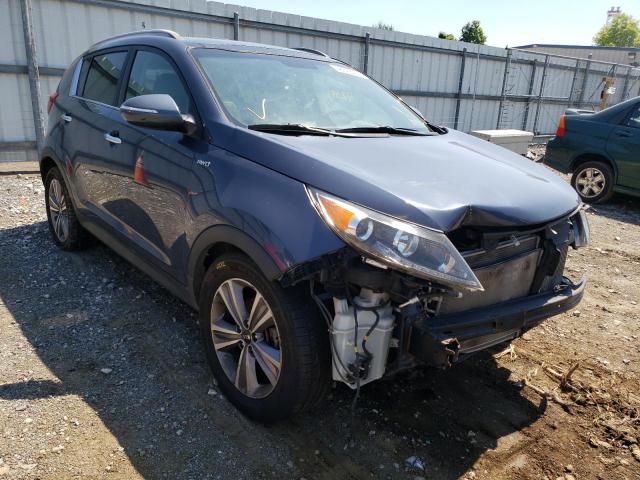 KNDPCCA67E7564611 - 2014 KIA SPORTAGE S BLUE photo 1