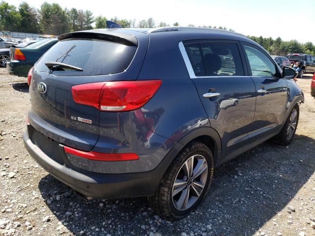 KNDPCCA67E7564611 - 2014 KIA SPORTAGE S BLUE photo 4