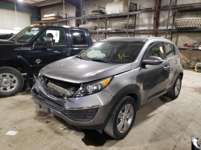 KNDPB3A25C7223902 - 2012 KIA SPORTAGE B SILVER photo 2