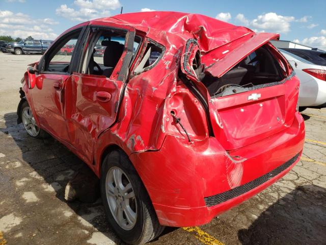 KL1TD6DE7AB050305 - 2010 CHEVROLET AVEO LS 红色 照片 3