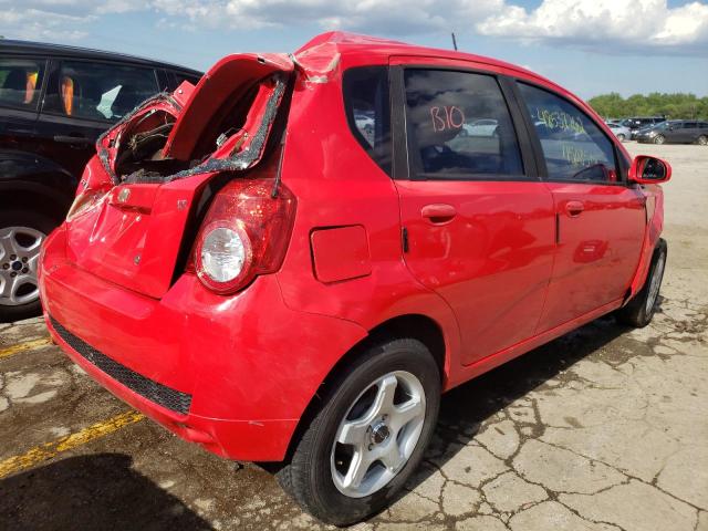 KL1TD6DE7AB050305 - 2010 CHEVROLET AVEO LS 红色 照片 4