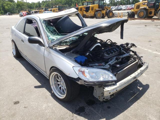 1HGEM22195L057896 - 2005 HONDA CIVIC DX V SILVER photo 1