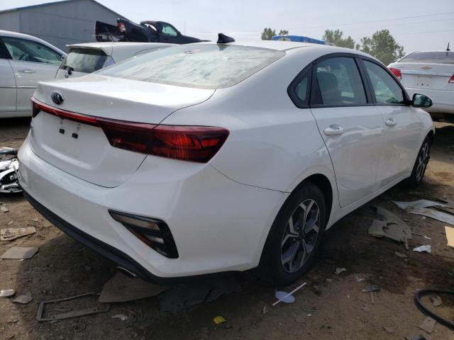 3KPF24AD1KE076978 - 2019 KIA FORTE FE WHITE photo 4