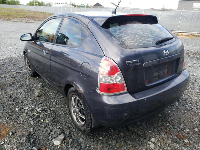 KMHCN35C17U017634 - 2007 HYUNDAI ACCENT BAS BLUE photo 3