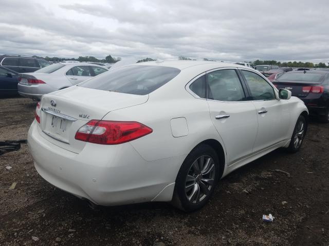 JN1BY1AR5DM603032 - 2013 INFINITI M37 X WHITE photo 4