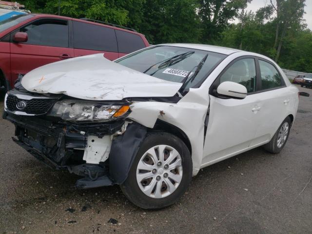 KNAFU4A29D5718447 - 2013 KIA FORTE EX WHITE photo 2