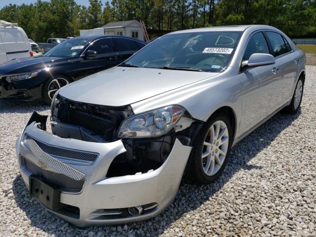 1G1ZG5E7XCF359274 - 2012 CHEVROLET MALIBU LTZ ვერცხლისფერი ფოტო 2